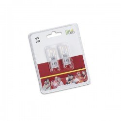 Lot 2 ampoules led G9, 2W, 200 lm