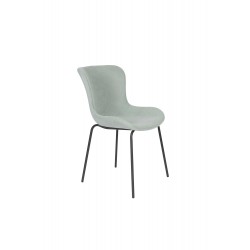 Lot de 2 - Chaise de salon en tissu Junzo vert pale