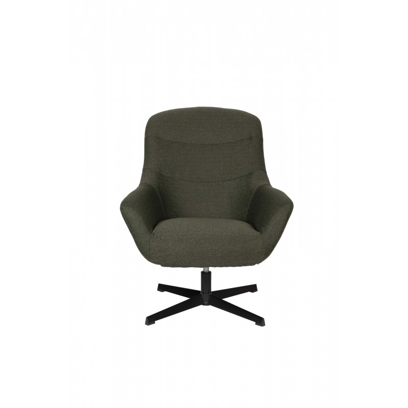 Fauteuil de salon en tissu Yuki vert Fauteuil de salon en tissu Yuki vert