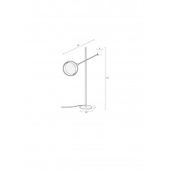 Dimension lampadaire design Sirius - Zuiver