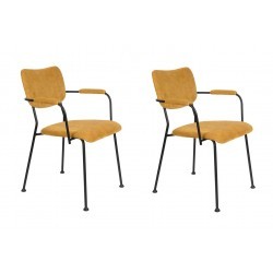 Fauteuils tissu Benson Zuiver - lot de 2