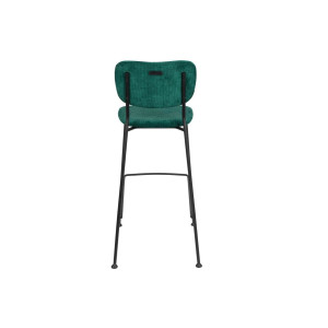 Tabourets de bar velours 75 cm Benson Zuiver - lot de 2