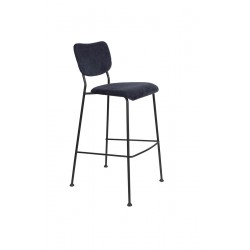 Tabourets de bar velours 75 cm Benson Zuiver - lot de 2