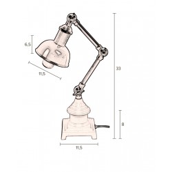 Dimension ampe vintage VERONA - Dutchbone