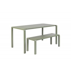 Table de jardin en métal 168,5 cm Vondel - Zuiver Vert