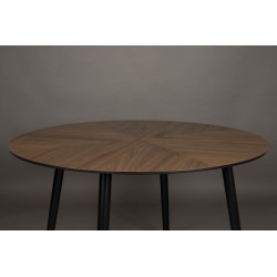 Table de salle à manger ronde en bois Clover - Dutchbone