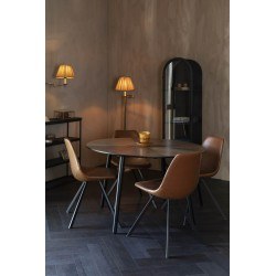 Table de salle à manger ronde 120 cm en bois Clover - Dutchbone