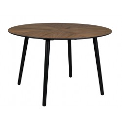 Table de salle à manger ronde 120 cm en bois Clover - Dutchbone