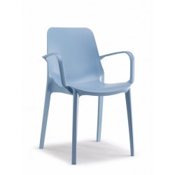 Fauteuil bleu Ginevra en polypropylène - Scab design
