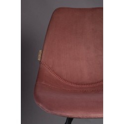 Chaise tissu velours FRANKY VELVET - lot de 2 - Dutchbone