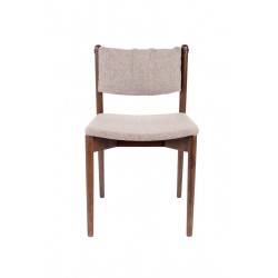 Chaise en bois et tissu Torrance- Lot de 2 - Dutchbone
