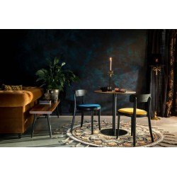 Lot de 2 chaises velours et bois BRANDON - Dutchbone