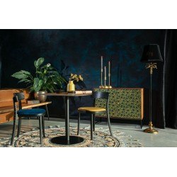 Lot de 2 chaises velours et bois BRANDON - Dutchbone