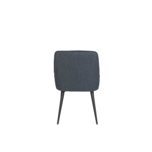 Chaise de salon en tissu Magnus Bleu