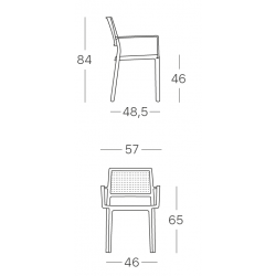 Fauteuils style italien EMI - lot de 2 - Scab design