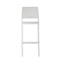 Tabouret blanc style italien EMI H65 cm - Scab design