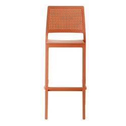 Tabouret rouge terracotta style italien EMI H75 cm - Scab design