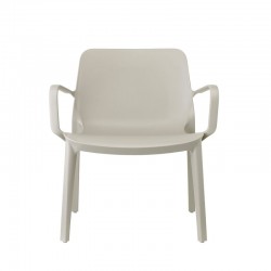 fauteuil de jardin taupe assise large modèle lounge par Scab design