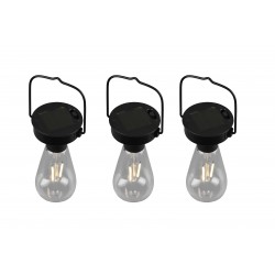 Lot de 3 - Lampe d'ambiance solaire pour jardin Campus