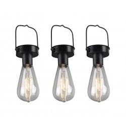 Lot de 3 - Lampe d'ambiance solaire pour jardin Campus