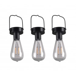 Lot de 3 - Lampe d'ambiance solaire pour jardin Campus