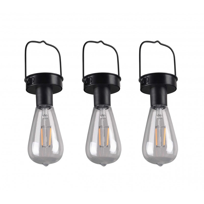 Lot de 3 - Lampe d'ambiance solaire pour jardin Campus