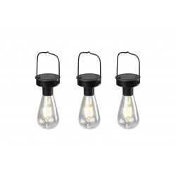 Lot de 3 - Lampe d'ambiance solaire pour jardin Campus