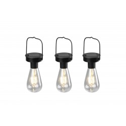 Lot de 3 - Lampe d'ambiance solaire pour jardin Campus