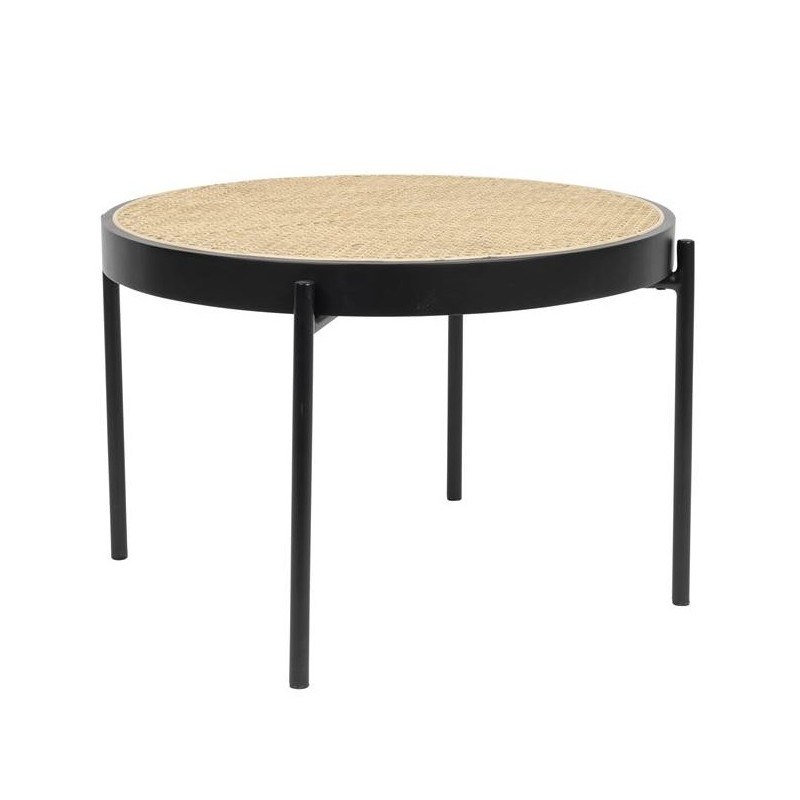 Table basse SPIKE en bois massif et rotin - Zuiver Table basse SPIKE en bois massif et rotin - Zuiver