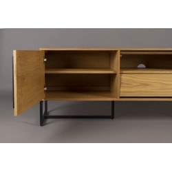 Meuble tv bois noir vintage Class Sideboard - Dutchbone