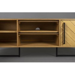 Meuble tv bois noir vintage Class Sideboard - Dutchbone