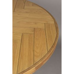 Table de repas ronde en bois Class - Dutchbone