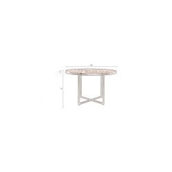 Table de repas ronde en bois Class - Dutchbone