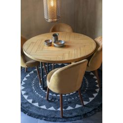 Table de repas ronde en bois Class - Dutchbone