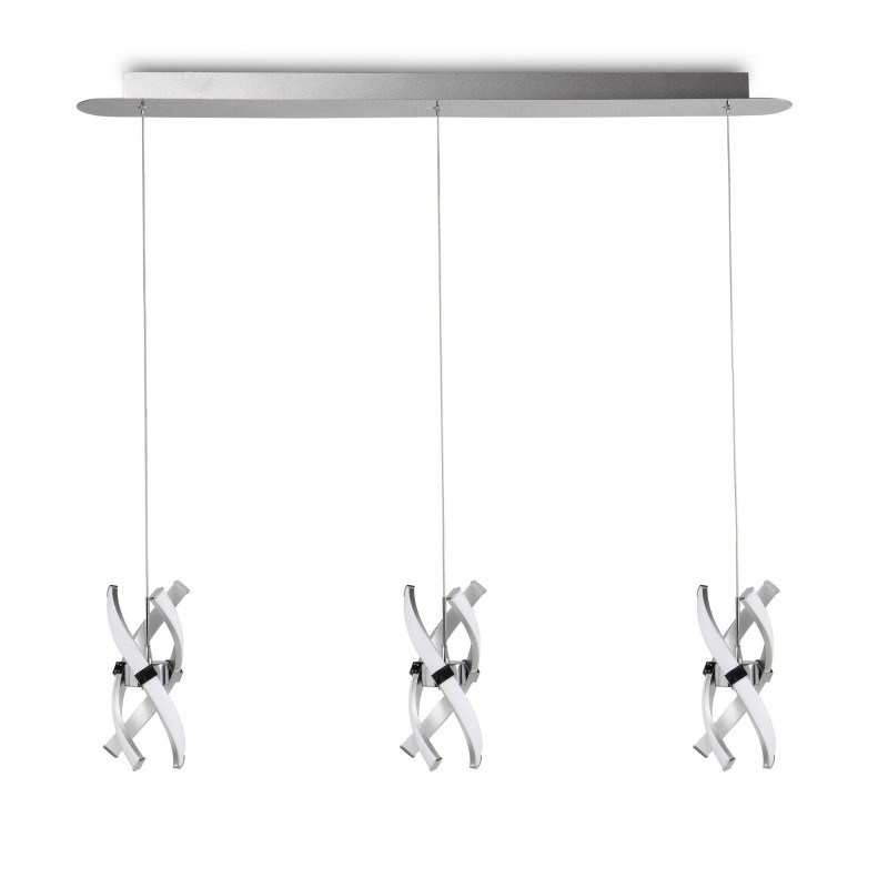 Suspension Espirales 3 Lampes en ligne Suspension Espirales 3 Lampes en ligne