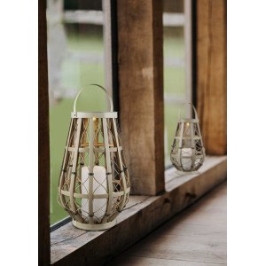 Lampe à poser effet bougie IP44 VINTO 28 cm