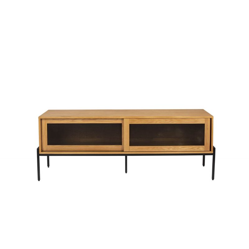 Buffet bas en bois portes coulissantes HARDY - Zuiver Buffet bas en bois portes coulissantes HARDY - Zuiver