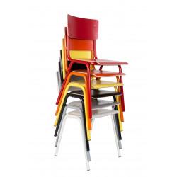 4 Chaises école BACK TO SCHOOL HPL par Zuiver