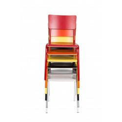 4 Chaises école BACK TO SCHOOL HPL par Zuiver