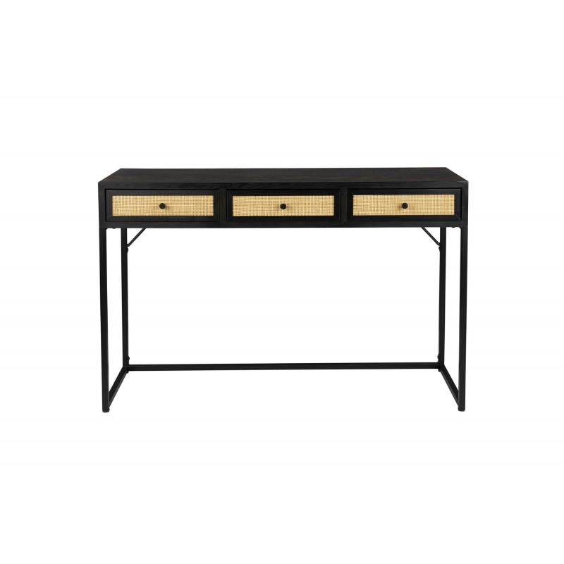 Console à trois tiroirs bois et rotin GUUJI - Boite à design Console à trois tiroirs bois et rotin GUUJI - Boite à design