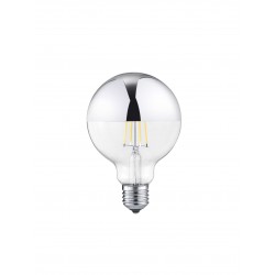 Ampoule E27 globe chrome dimmable 7W, 680lm