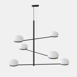 Suspension moderne design 6 lampes COCO