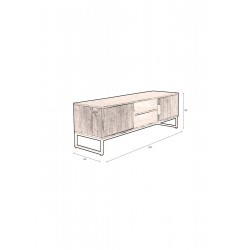 Meuble TV en bois Saroo - Dutchbone