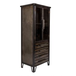 Petite armoire vintage en métal Otis - Boite à design