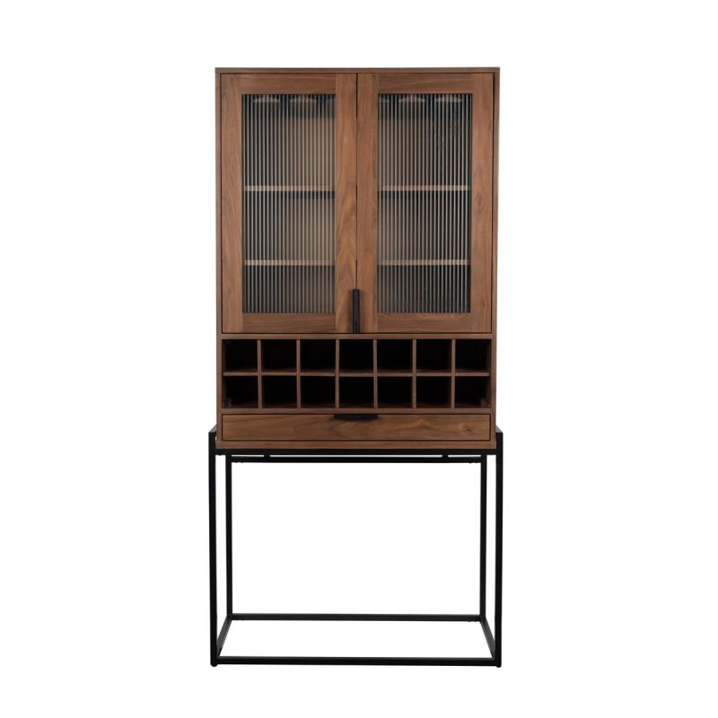 Vaisselier range bouteilles Travis Walnut - Zuiver Vaisselier range bouteilles Travis Walnut - Zuiver