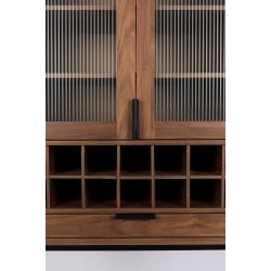 Vaisselier range bouteilles Travis Walnut - Zuiver