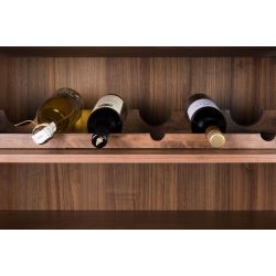 Vaisselier range bouteilles Travis Walnut - Zuiver