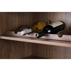 Vaisselier range bouteilles Travis Walnut - Zuiver