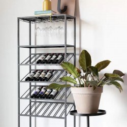 Meuble de bar Range bouteilles en métal Cantor - Zuiver