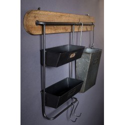 Rangement mural de cuisine vintage Marley - Dutchbone